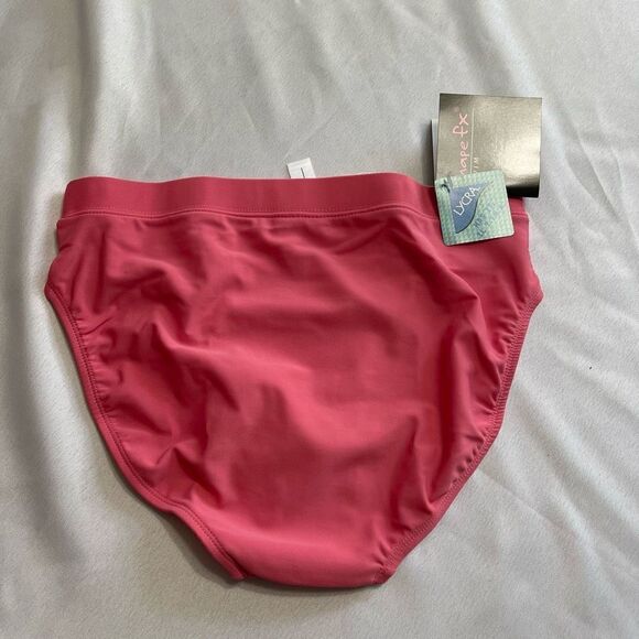 NWT Newport News Shape FX Pink Bathing Suit Bottoms Sz 8 High Cut 90s 2000s Y2K - Picture 4 of 5
